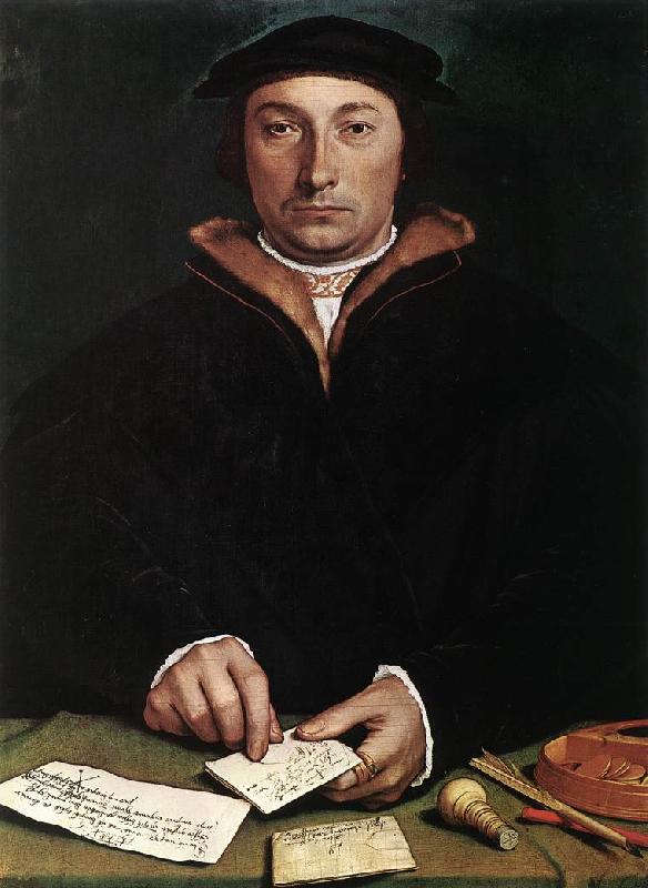 HOLBEIN, Hans the Younger Portrait of Dirk Tybis  fgbs